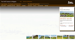 Desktop Screenshot of golfcoursesinbulgaria.com