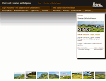 Tablet Screenshot of golfcoursesinbulgaria.com